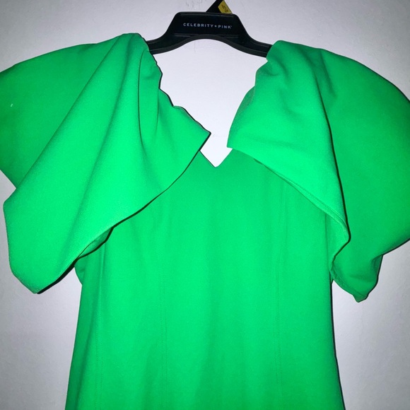 H&M Vibrant Green Asymmetrical Dress - Picture 4 of 8